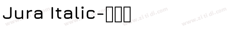 Jura Italic字体转换